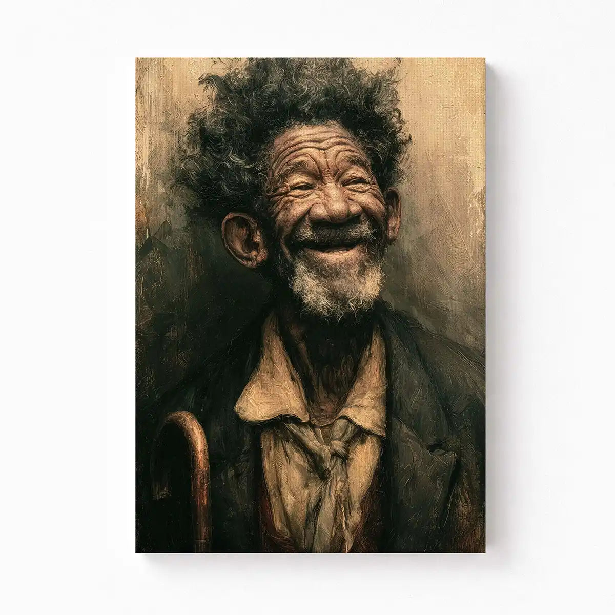 The Joy of a Lifetime – Expressive Vintage Portrait Art Print