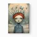 Winter Nest: Surreal Whimsical Portrait Wall Art