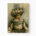 The Rosebud's Daydream Stretched Canvas Wall Art