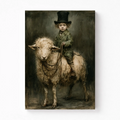 The Young Shepherd in Top Hat Canvas Art