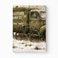 Vintage Fletcher Paper Co. Delivery Truck Art Print