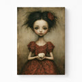 The Innocent Guardian Gothic Girl Canvas Art
