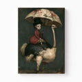 The Ostrich Rider | Pop Surrealism Fine Art Canvas Print