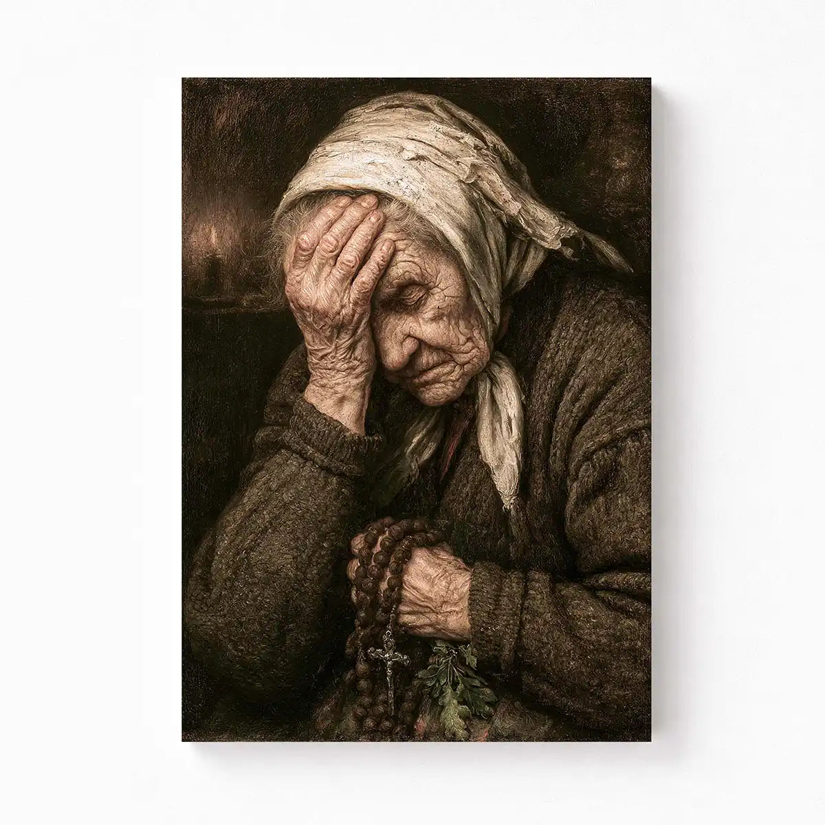 The Weight of Years Fine Art Print – Vintage Art Print