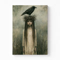 The Raven's Crown Stretched Canvas Wall Art