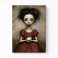 The Innocent Guardian Gothic Girl Canvas Art