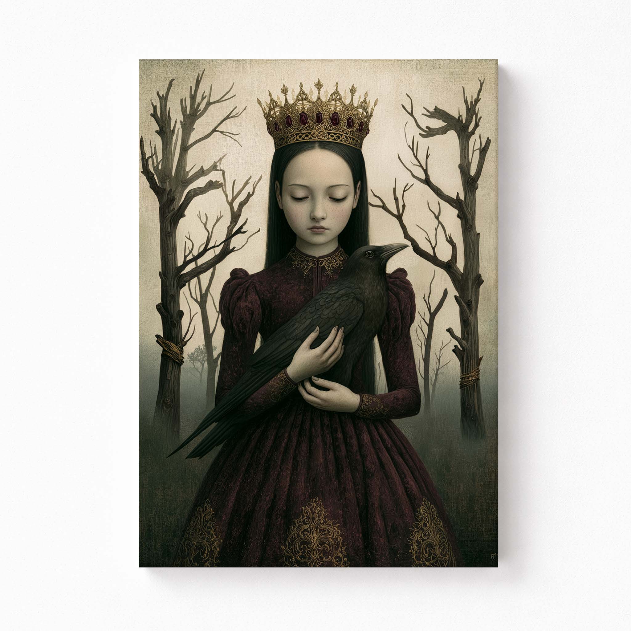 The Raven Queen Fine Art Print