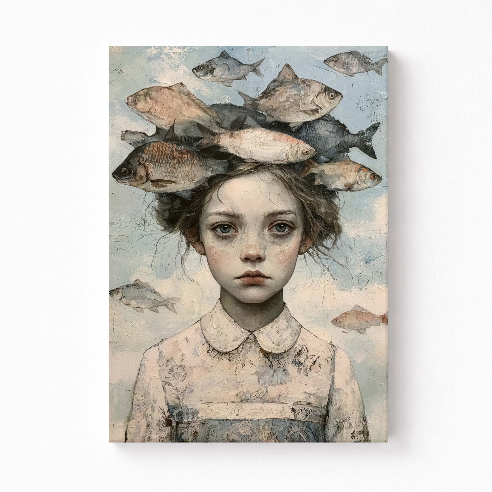 Silent Current Stretched Canvas Wall Art