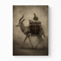 Travelers of the Great Karoo – The Springbok and Rooster Canvas Art
