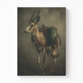 Travelers of the Great Karoo – The Springbok and Lantern Canvas Art