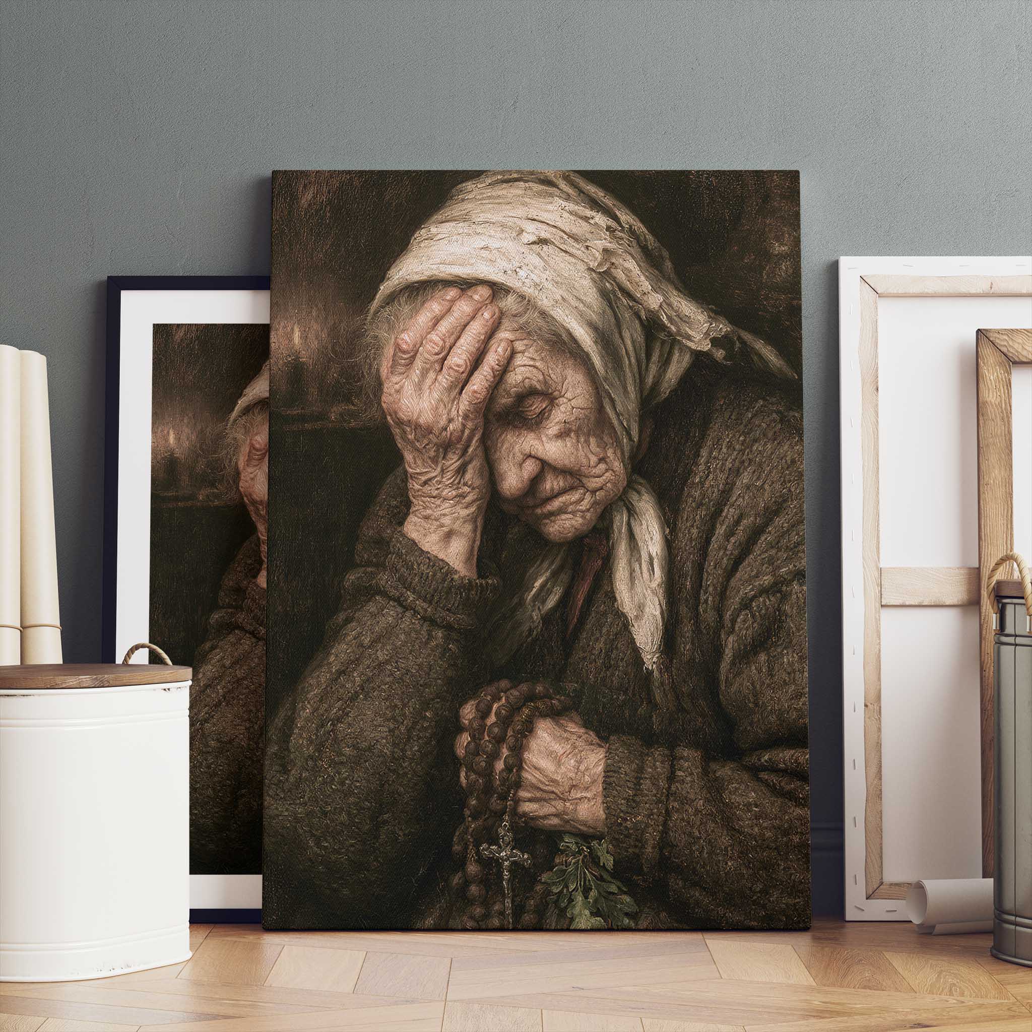 The Weight of Years Fine Art Print – Vintage Art Print