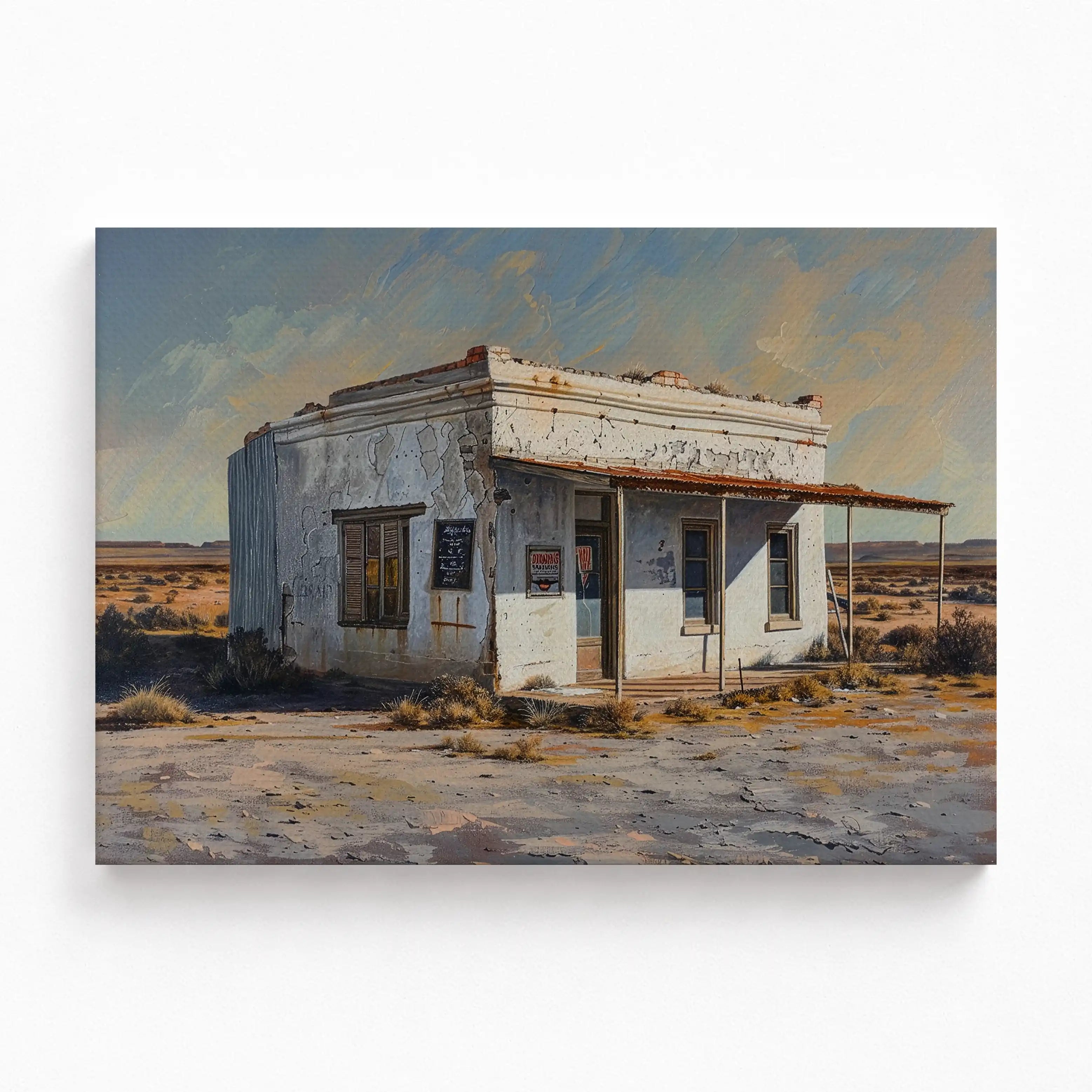Karoo Farm Stall Stretched Canvas Art Print
