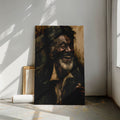 Laughter & Lines: Expressive Fine Art Old Man Portrait Painting