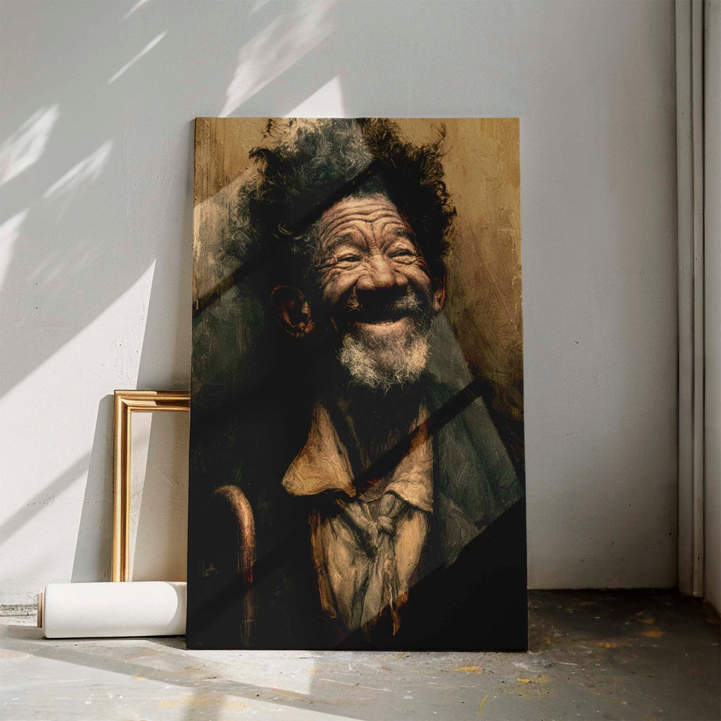 The Joy of a Lifetime – Expressive Vintage Portrait Art Print