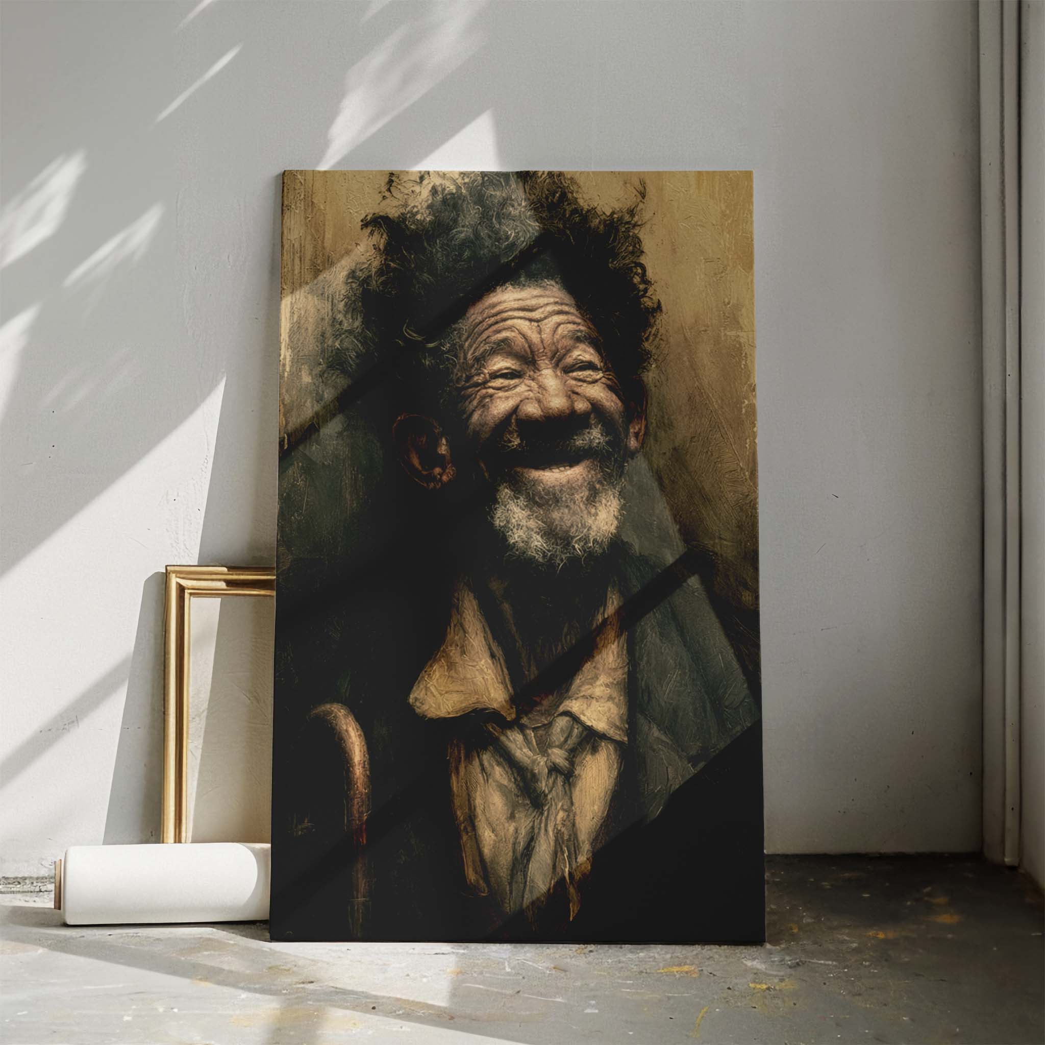 The Joy of a Lifetime – Expressive Vintage Portrait Art Print