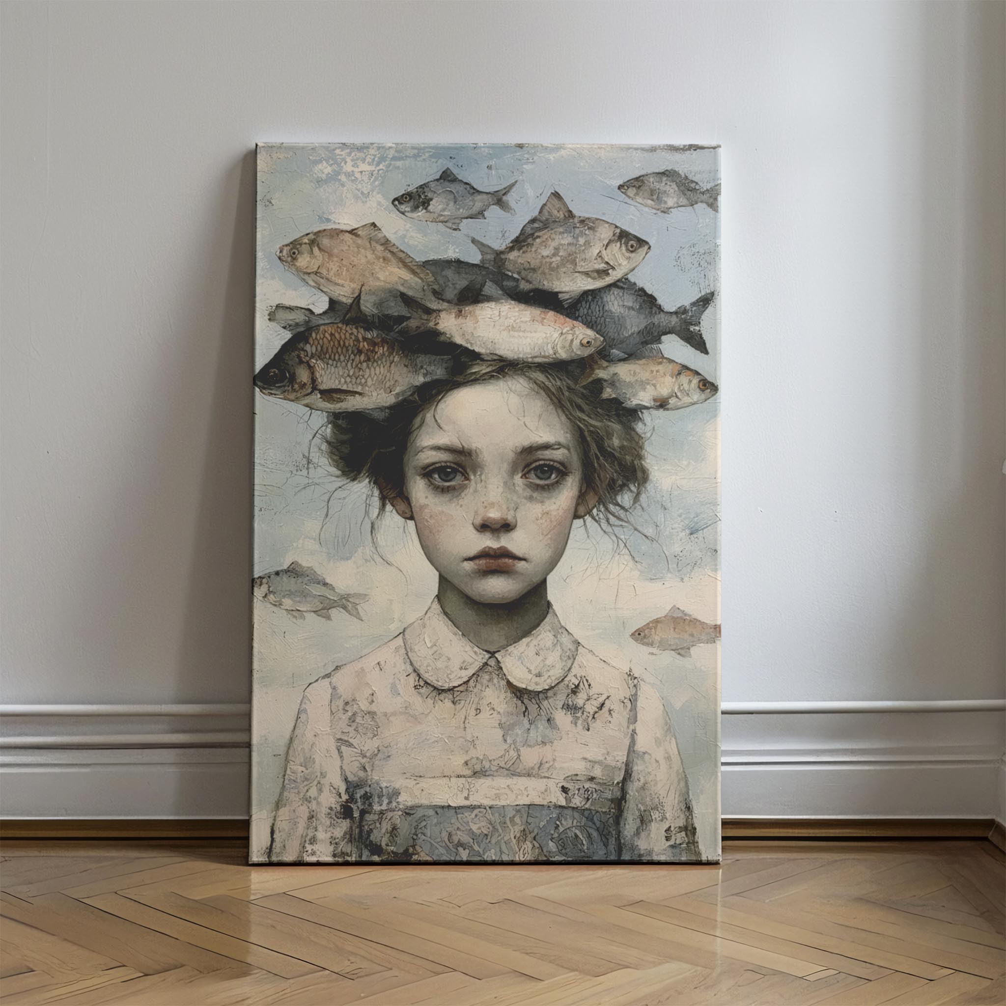 Silent Current Stretched Canvas Wall Art