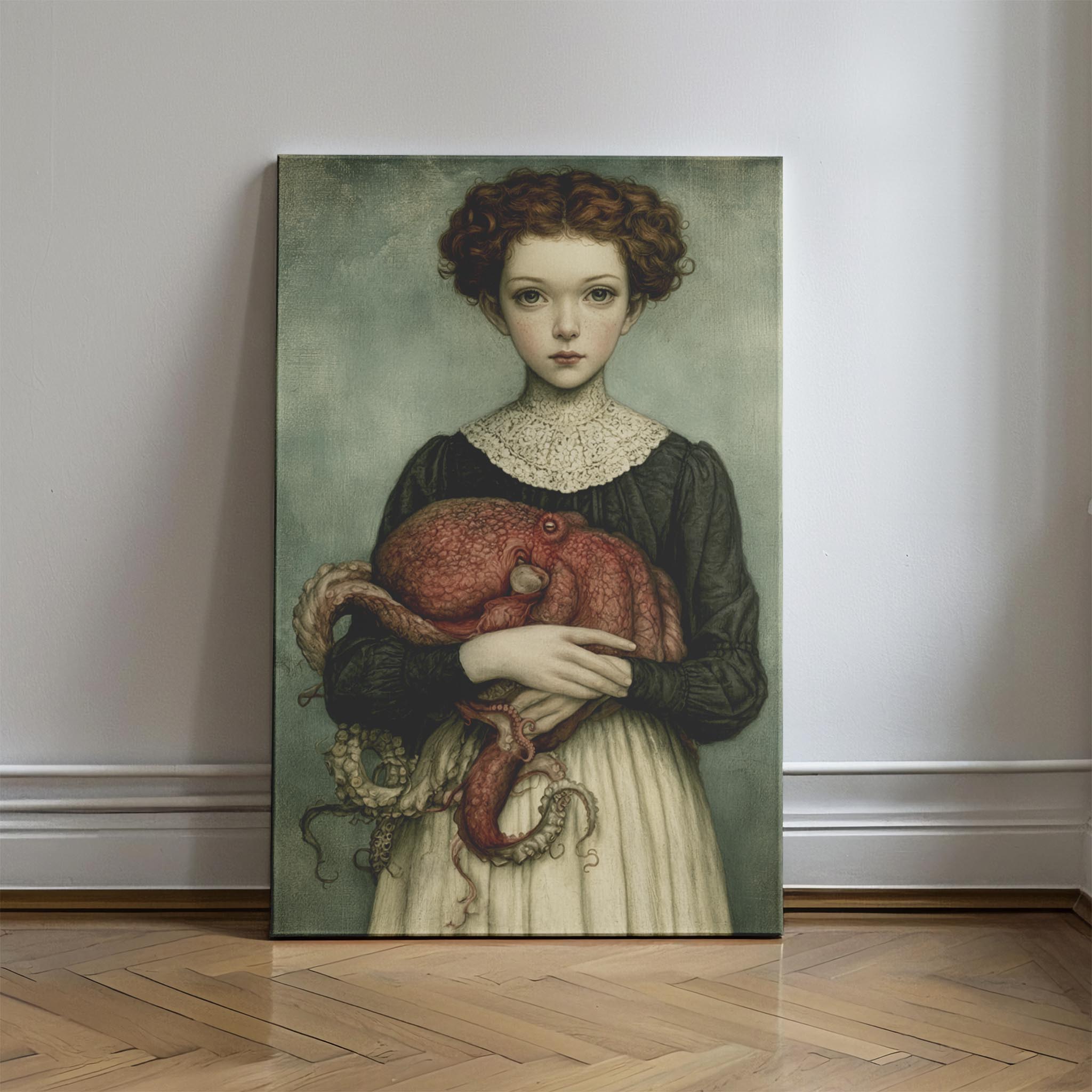The Fishmonger's Daughter: The Deep’s Embrace Wall Art Print