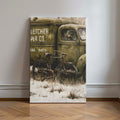 Vintage Fletcher Paper Co. Delivery Truck Art Print