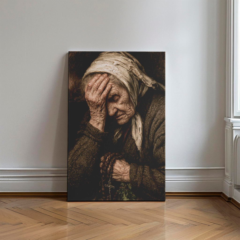 The Weight of Years Fine Art Print – Vintage Art Print