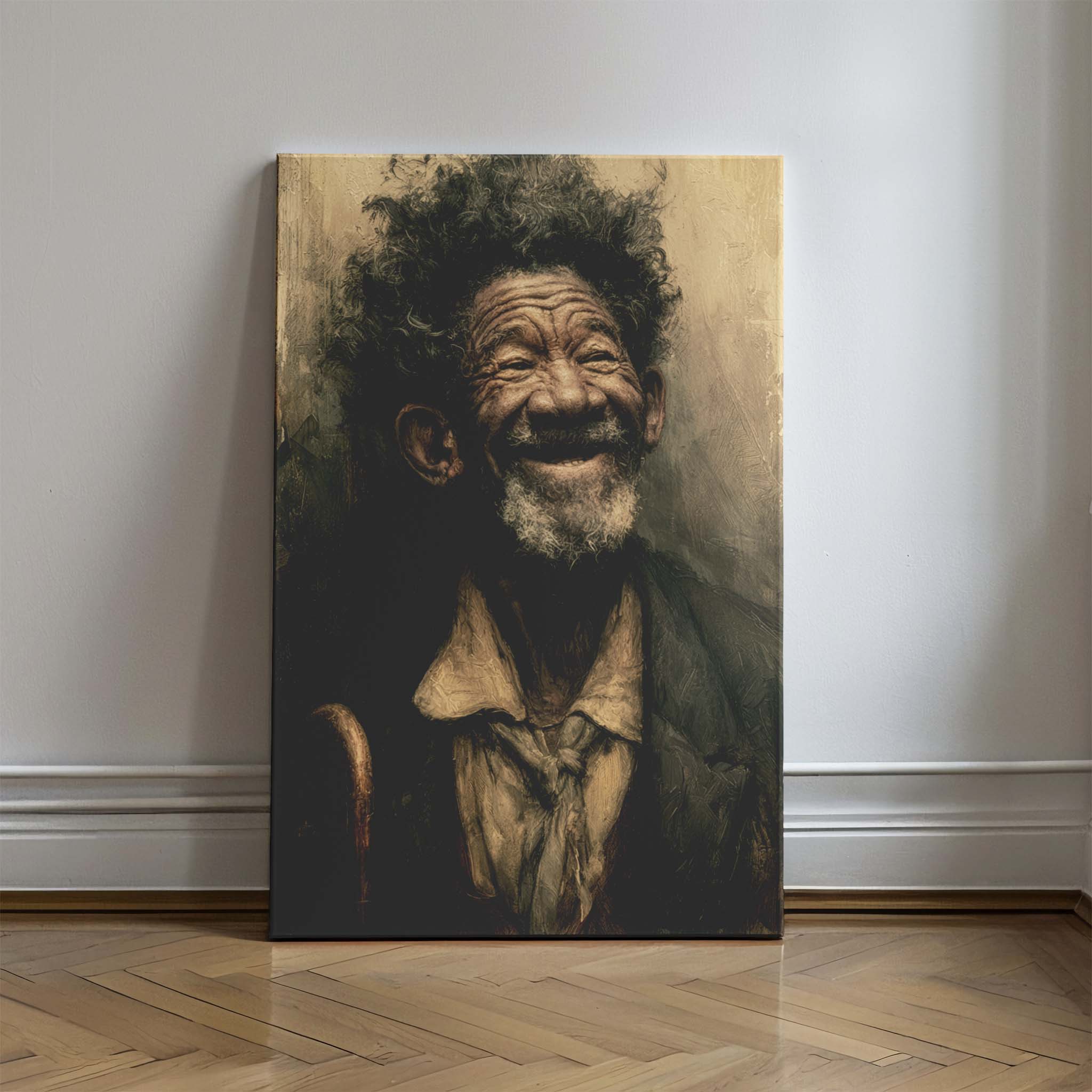 The Joy of a Lifetime – Expressive Vintage Portrait Art Print