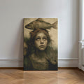 The Burden of the Catch Surreal Vintage Portrait